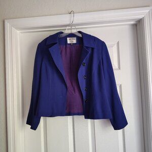 Kasper A.S.L. Blazer - Blue/Purple - Size 12P
